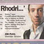 WALES ON SUNDAY ARTICLE